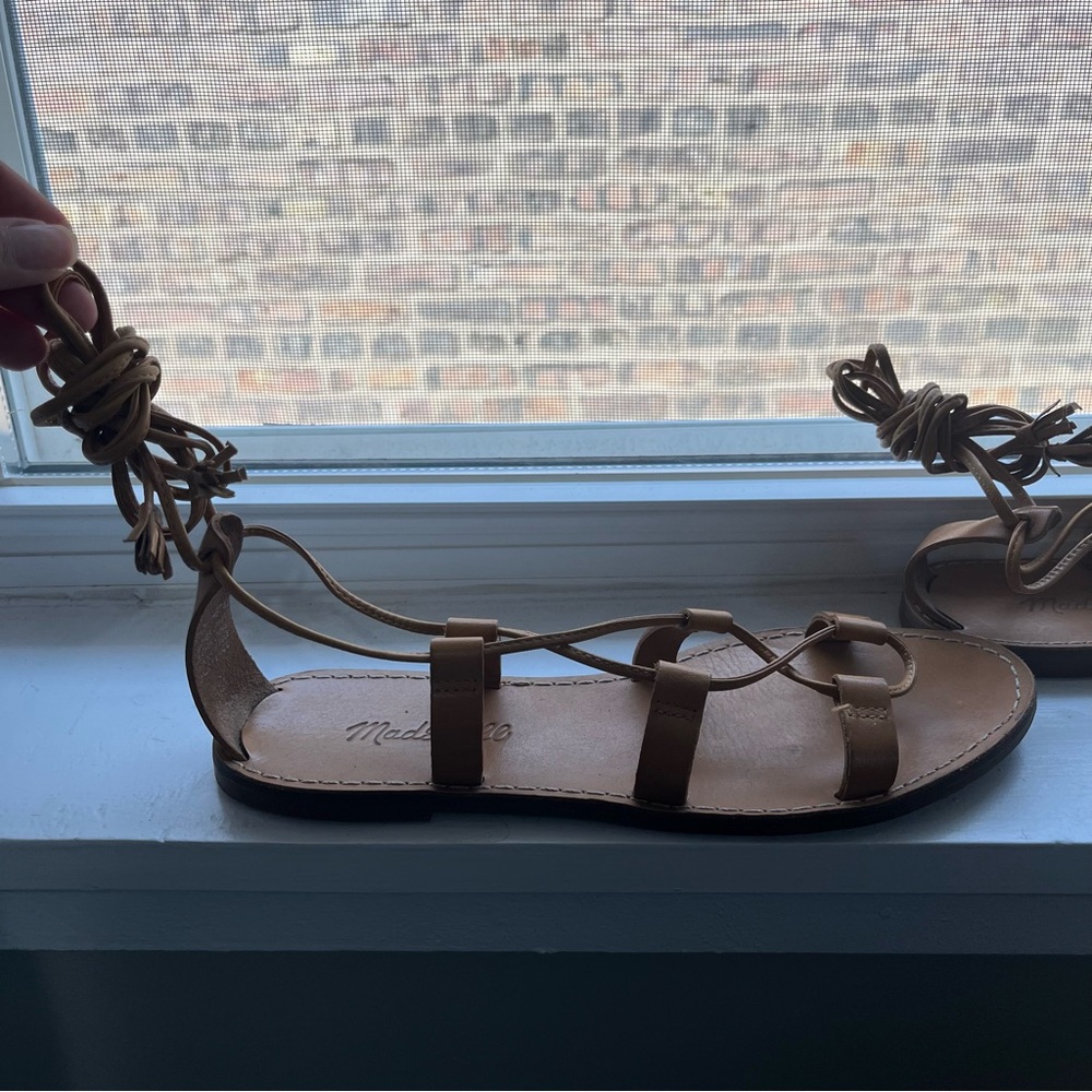 Madewell The Boardwalk Lace-Up Wrap Sandal - Size 7.5 - Picture 5 of 14